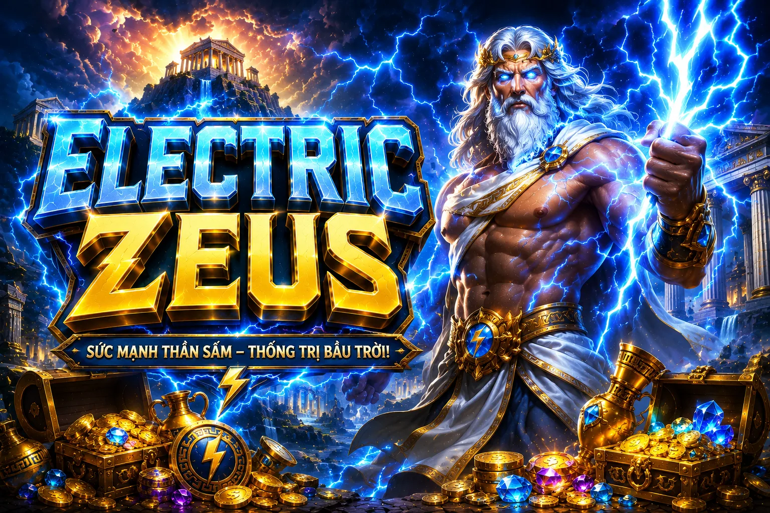 Thần Zeus phong cách điện sấm công nghệ trong game GO99 Electric Zeus